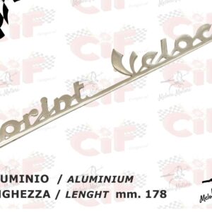 TARGHETTA POSTERIORE VESPA SPRINT VELOCE TRAFORATA LUCIDATA