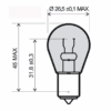 lampadina BA15S 12V 21W