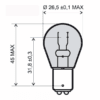 lampadina alogena bay15d 12v 21/5