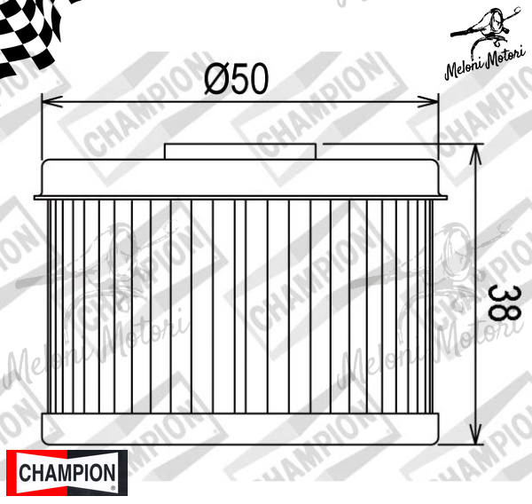 cof013 filtro olio champion honda cbr trx xl xr 300/350/400