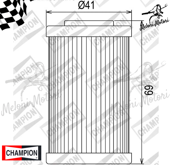 cof 055 filtro olio champion ktm ENDURO 690 - RALLY FACTORY 690 2008 2009 2010 2011 2012 2013 2014 2015 2016 2017