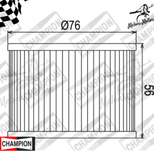 COF301 filtro olio champion kawasaki el f2/f5/f6 250 - 1996 1997 1998 2001 2003