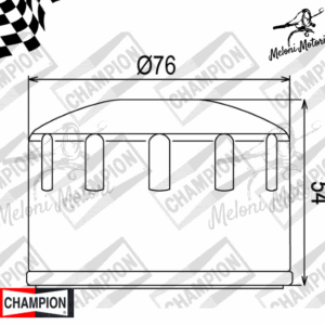 cof 064 filtro olio champion bmw r 1200 hp2 enduro abs - 2005 2006 2007 2008