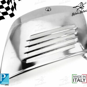 SPORTELLO VANO MOTORE CON SERRATURA VESPA 50 90 125 PRIMAVERA ET3 CROMATO