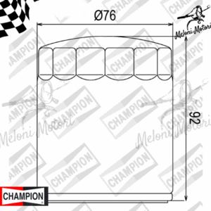 cof071c filtro olio cromato champion HARLEY DAVIDSON FLSTS 1340 HERITAGE SOFTAIL SPRINGER 1999