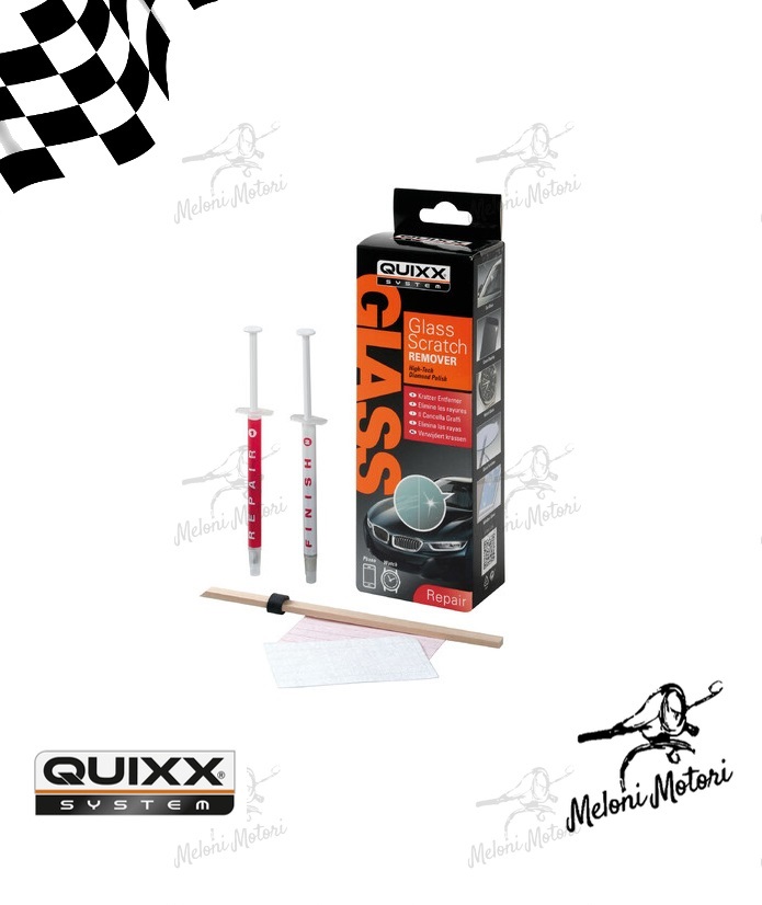 Quixx kit rimuovi graffi per superfici in vetro polish vetro parabrezza auto  - Meloni Motori