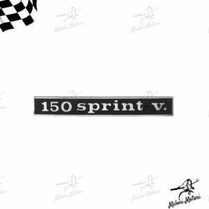 TARGHETTA SCRITTA POSTERIORE VESPA 150 SPRINT VELOCE