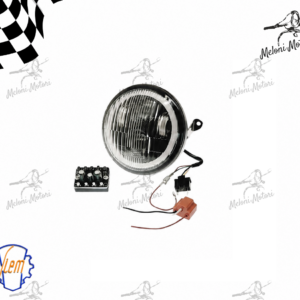 faro fanale anteriore gruppo ottico led siem vespa PX 125/150/200 con convertitore